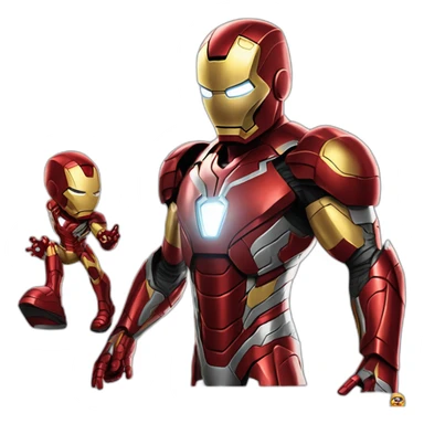 Iron man livrator la fan curier si spider man pe el sticker