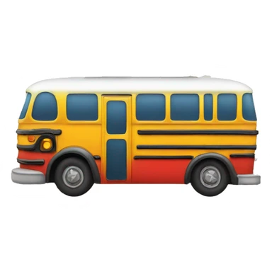 smoking bus with the words "Struggle Bus" at the bottom sticker