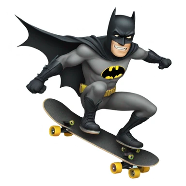 Batman on skateboard sticker