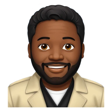 Gerald Levert with black hair sticker