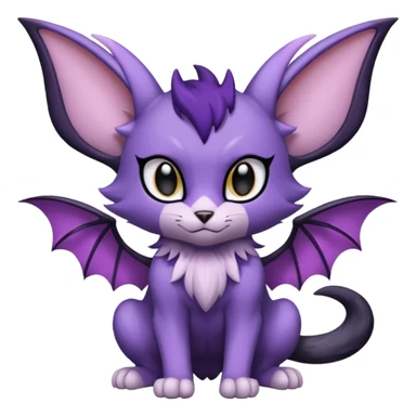 Liepard-Noibat-Delcatty-Pokémon-fusion sticker