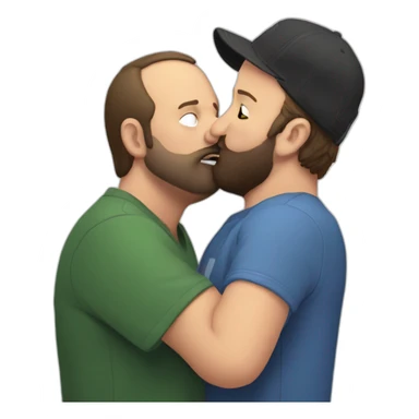 tom segura kissing bert kreischer sticker