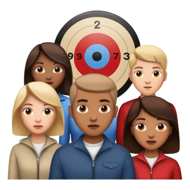 crowd target audience sticker