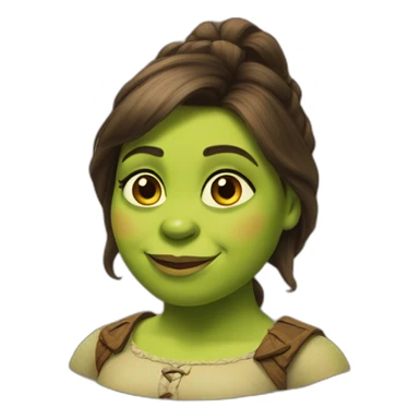 female shrek sticker