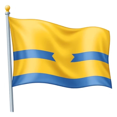 Flagge, gelb blau gestreift, horizontal  sticker