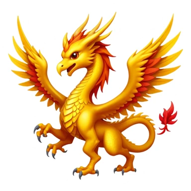 legendary gryphon phenix dragon combination with a legendary beam sticker