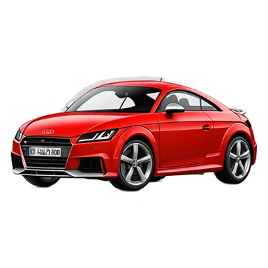 Audi tt s line red sticker