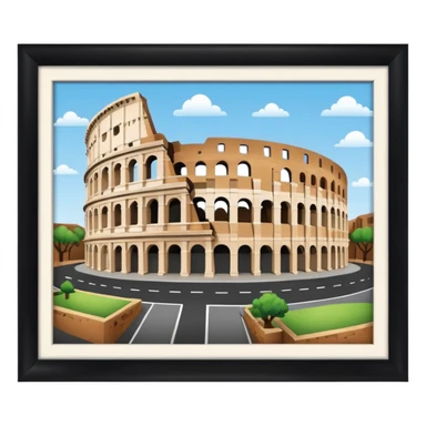 colosseum rome  2D sticker