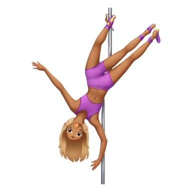 Pole dancer in Allegra move sticker
