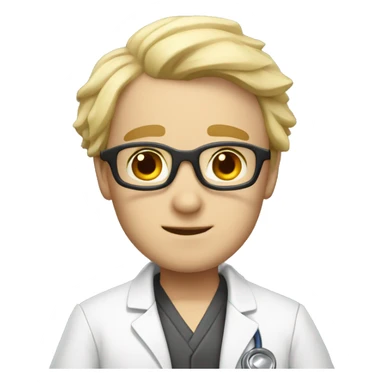 lab white coat bats sticker