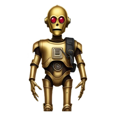  evil c3Po Satan’s backpack and saddlebags walking sticker