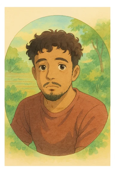 Make it ghibli style sticker