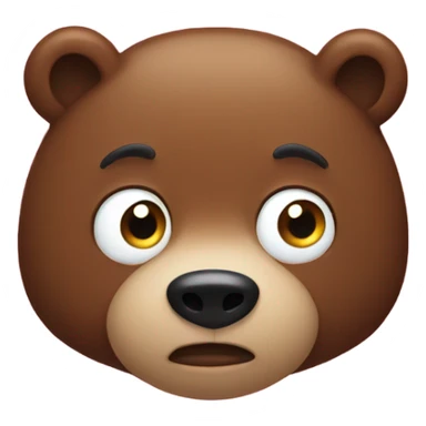 Hiding bear snacks sticker