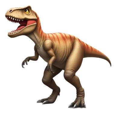 Trex with thered leg sticker