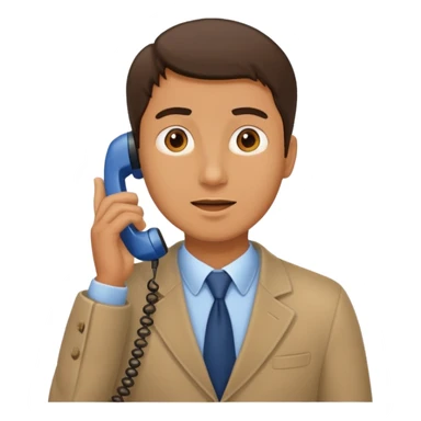 a man calling on the phone sticker