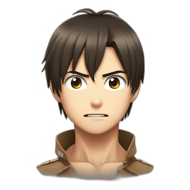 Eren of attack on titan sticker