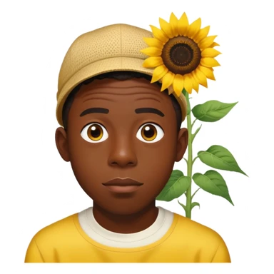 Tyler the creator with sunflower  sticker