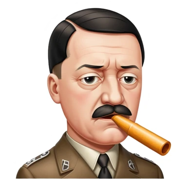 Hitler snorting white lines sticker