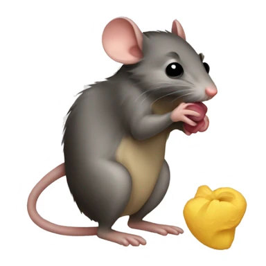 Ratón con beso  sticker