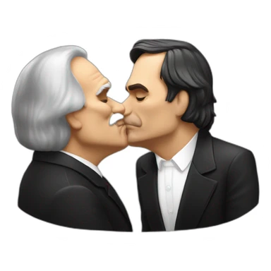bolsonaro-kissing-karl-marx sticker
