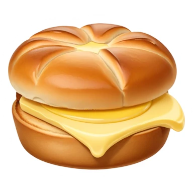 Kartoffelbrötchen with a small pat of butter sticker