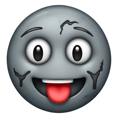 A dirty emoji with a v sticker