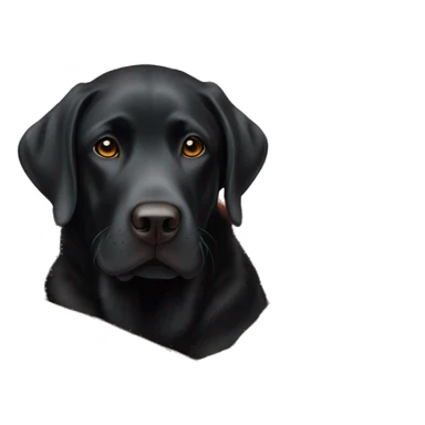 Black Labrador in cozy autumn blanket sticker