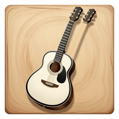 i need a black and white guitar as emoji sticker