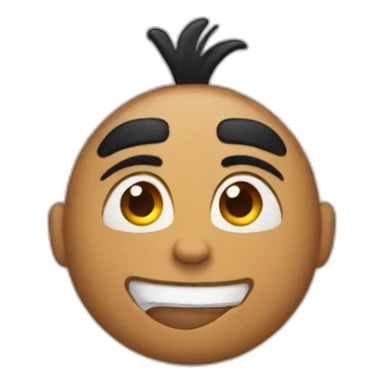 This emoji 🤨 but with the rock’s face sticker
