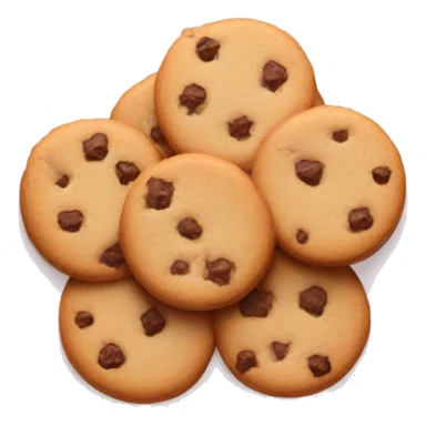 Light pink plate with warm cookies on it  sticker