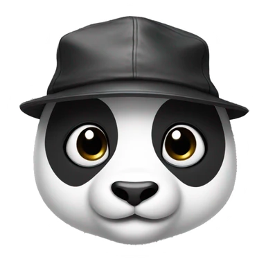 Panda with a cap sticker
