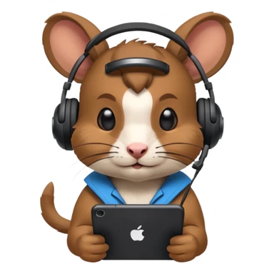 Degu playing brawlstars sticker