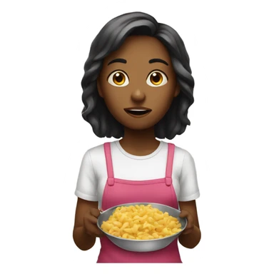 Girl hungry  sticker