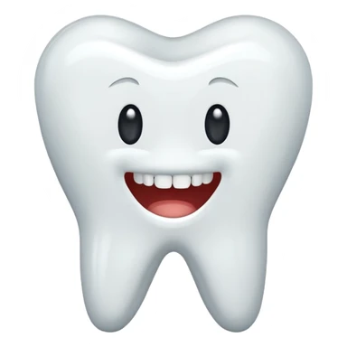 realistic tooth emoji sticker