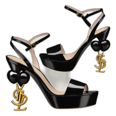 Ysl heel sandal TRIBUTE PLATFORM SANDAL black PATENT LEATHER sticker