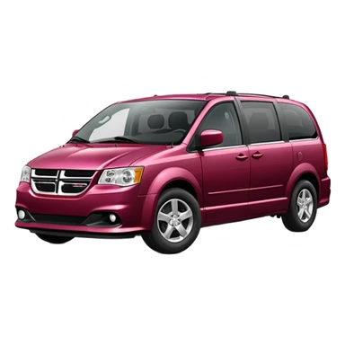 Deep Cranberry dodge caravan  sticker