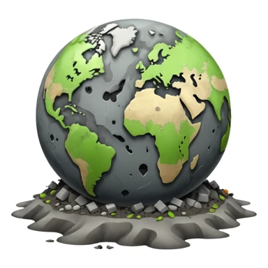 Pollution on earth and earth surface should seen more polluted   sticker