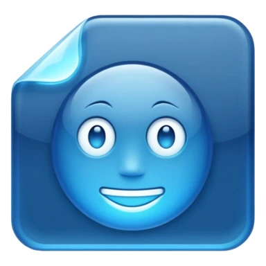 blue file scan sticker