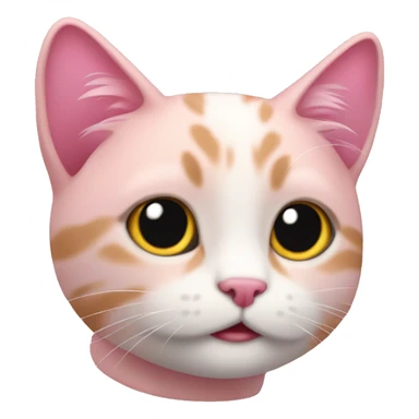 Un gatito rosa sticker