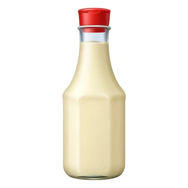 Creamy salad dressing bottle sticker