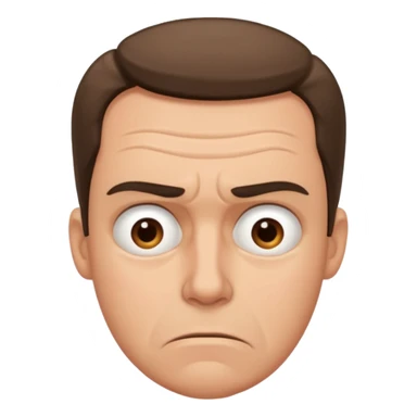 Overwhelmed man sticker