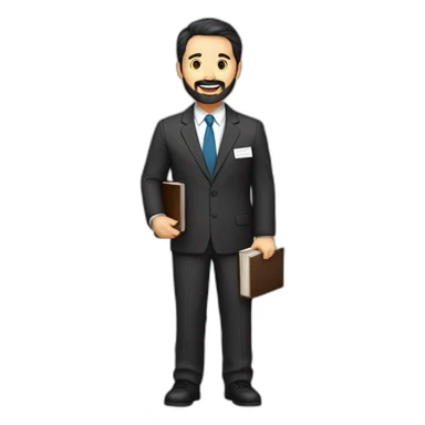 husband american 55 dark hair trimmed beard business suit pastor holding bible, wife asian age 55 black shoulder length hair wearing nurse, no children sticker