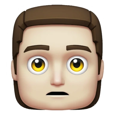 Genrate a minecraft (herobrine)  sticker