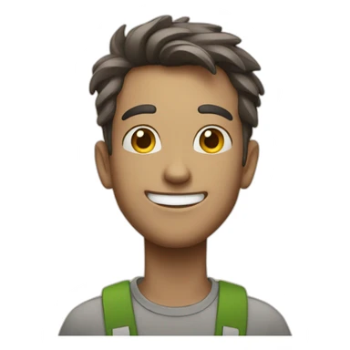 SATISFIED CARTOON sticker