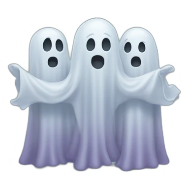 three-friends-ghosts sticker