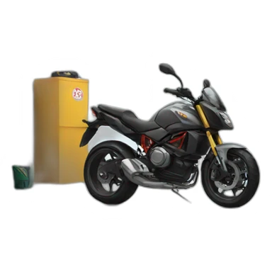 moto in  garage sticker