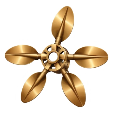 4 blade marine propeller sticker