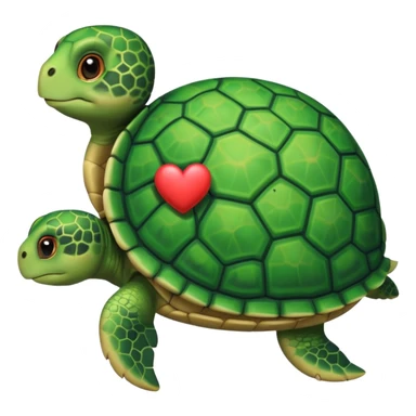 See Turtle in love sticker