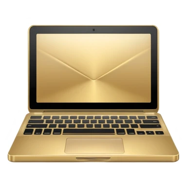 laptop semi gold sticker