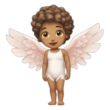 cupid light skin with wings sticker